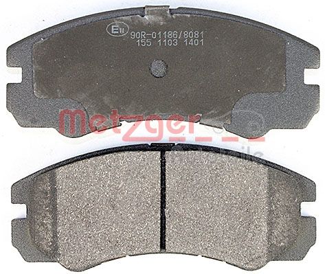 METZGER 1170363 Bremsbelagsatz, Scheibenbremse